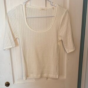 Doen Ivory Short Sleeve Top